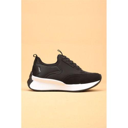 Cena Siyah Renkli Lüx Süet Kadın Günlük Yürüyüş Ayakkabısı