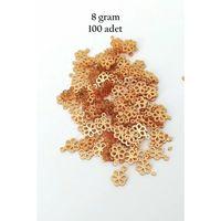 Oya Abiye Bileklik Kolye Pleksi Metalik Plastik Pul Altın Renk 8 gram 100 adet - BNC479