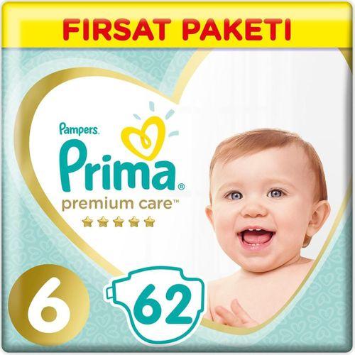 Prima Premium Care Bebek Bezi Fırsat Paketi 6 Beden 62 Adet