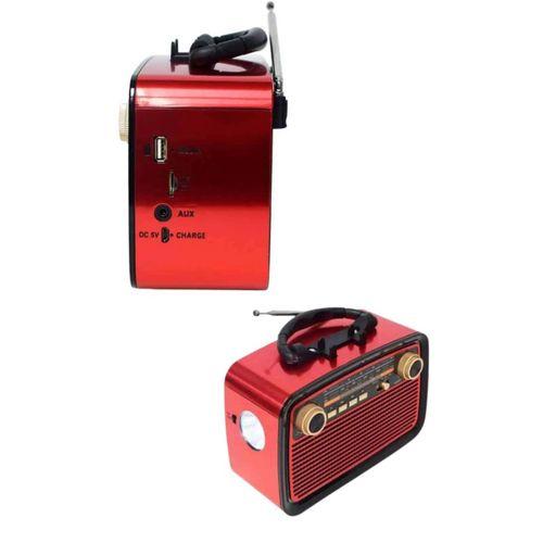 Bluetooth Hoparlör Ahşap Renk Vintage Işıklı Nostaljik Radyo Fm Ahşap Görünümlü