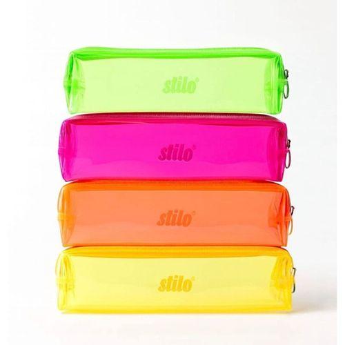 Stilo Kalem Çantası Neon Şeffaf Kl22-014 Karışık - 1 adet
