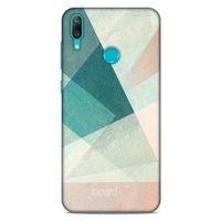 Huawei Y7 Prime 2019 Kılıf Pastel Renkler (24) Darbe Emici Kılıf Yeşil Beyaz