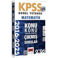 2026 KPSS Genel Yetenek Matematik 2016 2026 Konu Konu Tamamı Çözümlü Çıkmış Sorular Yargı Yayınları