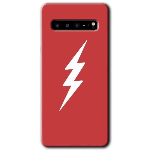 Galaxy S10 Plus Kılıf HD Desen Baskılı Arka Kapak - Flash Logo + Kırılmaz Cam