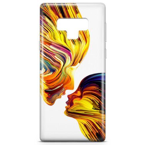 Samsung Galaxy Note 9 Kılıf Yüzyüze Arka Kapak Koruma Desenli Full Koruyucu