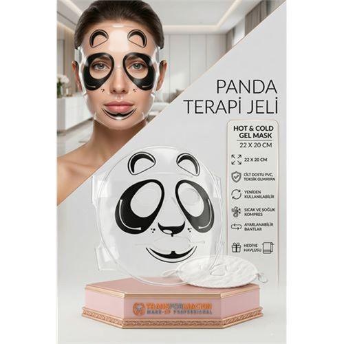 Panda Desenli Sıcak Soğuk Terapi Jeli Yüz Maskesi - Ödem ve Göz Altı Morluk Giderici Kompres 723277