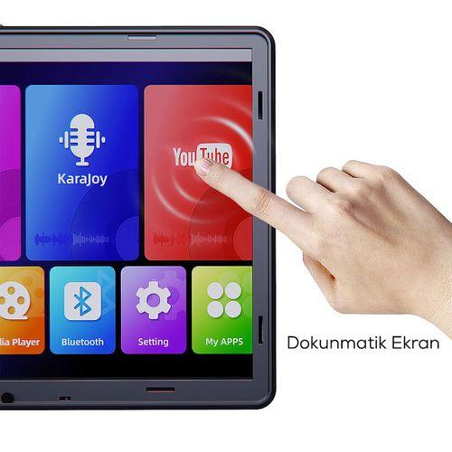 Lenyes S892 RGB Işıklı Mikrofonlu Dokunmatik Ekranlı Taşınabilir TWS Bluetooth Speaker Hoparlör v5.3 300W