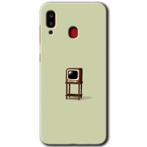 Galaxy A30 Kılıf HD Desen Baskılı Arka Kapak - Retro-TV