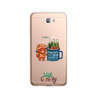 Samsung J7 Prime Wild Camping Tasarımlı Premium Şeffaf Silikon Kılıf