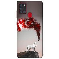 Samsung Galaxy A21s Uyumlu Kılıf Ottoman (31) TPU Kılıf Kurt