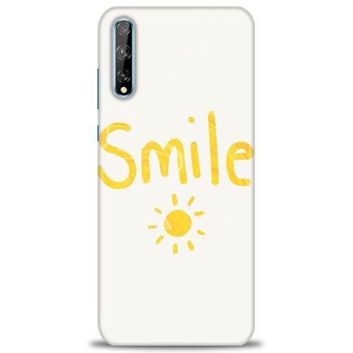 Huawei Y8P Kılıf HD Baskılı Kılıf - Smile Güneş + Tam Ekran Koruyucu