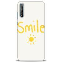 Huawei Y8P Kılıf HD Baskılı Kılıf - Smile Güneş + Tam Ekran Koruyucu