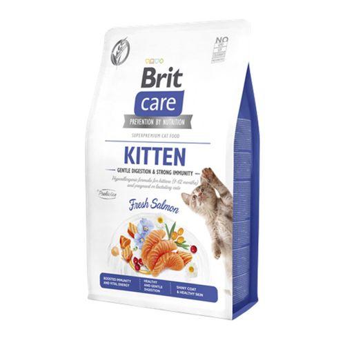 Brit Care Yavru Kediler İçin, Tahılsız, Hipoalerjenik, Taze Somonlu Kuru Mama 2 kg