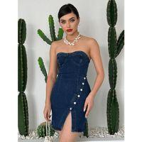 Nerg Düğme Detaylı Elbise