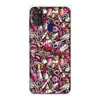 Samsung Galaxy M21 Kılıf Manikur Pedikur Kozmetik Arka Kapak Silikon Koruma Full Koruyucu
