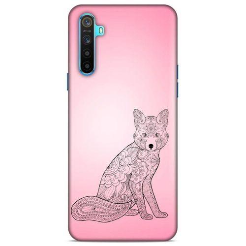 Lopard Oppo Realme 6i Uyumlu Kılıf Tattoo's (42) Rugged Armor Kılıf Pembe Dövme