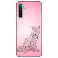 Lopard Oppo Realme 6i Uyumlu Kılıf Tattoo's (42) Rugged Armor Kılıf Pembe Dövme