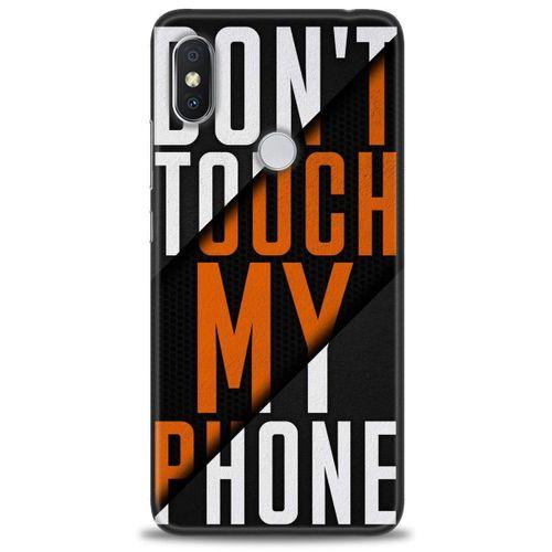 Xiaomi Redmi Note 6 Pro Kılıf HD Baskılı Kılıf - Dont Touch + Tam Ekran Koruyucu