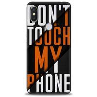 Xiaomi Redmi Note 6 Pro Kılıf HD Baskılı Kılıf - Dont Touch + Tam Ekran Koruyucu