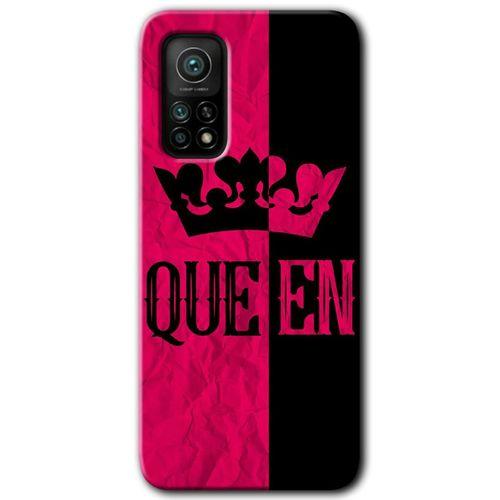 Xiaomi Mi 10T Kılıf Baskılı Arka Kapak - Queen +Tam Ekran Koruyucu