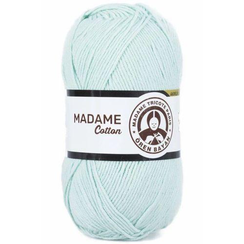 1 Adet Madame Cotton El Örgü İpi Yünü 100 gr 017 Mint Yeşili