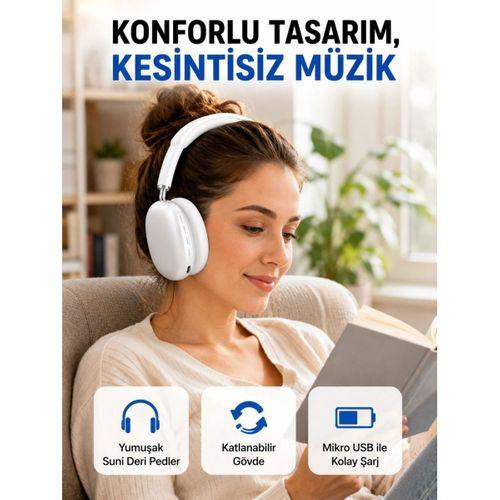 Katlanabilir Bluetooth V5.0 Kablosuz Kulaklık | 400 Mah, Gürültü Azaltma Yeni Nesil