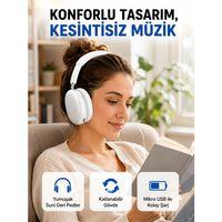Katlanabilir Bluetooth V5.0 Kablosuz Kulaklık | 400 Mah, Gürültü Azaltma Yeni Nesil