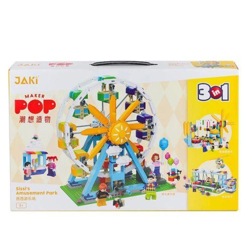 Sissi'nin Eğlence Parkı 3in1 Blok Seti Çocuklar İçin Eğitici ve Eğlenceli Set