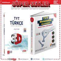 3D TYT Türkçe ve Aydın Matematik Geometri Beceri Temelli Soru Bankası Seti 2 Kitap