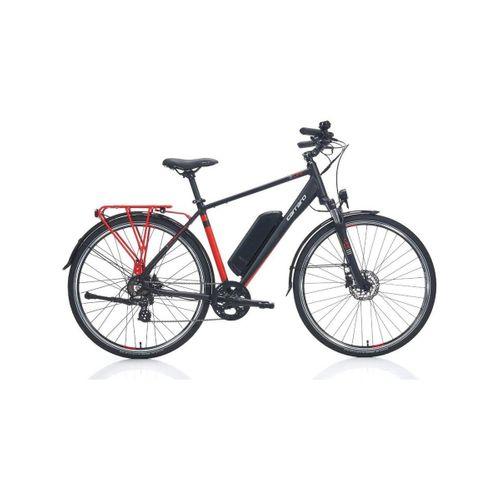 Carraro E-Line elife 28 Jant Elektrikli Şehir Bisikleti Siyah-Kırmızı-Gümüş