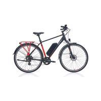 Carraro E-Line elife 28 Jant Elektrikli Şehir Bisikleti Siyah-Kırmızı-Gümüş