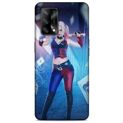 Oppo A74 4G Uyumlu Kılıf Harley Quinn (31) TPU Kılıf Lavanta mavisi