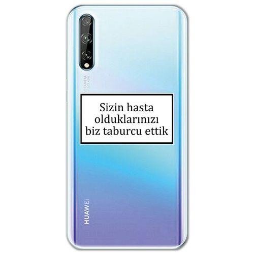 Huawei Y8P Kılıf HD Yazı Baskılı Silikon Arka Kapak - Yazı 1
