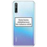 Huawei Y8P Kılıf HD Yazı Baskılı Silikon Arka Kapak - Yazı 1