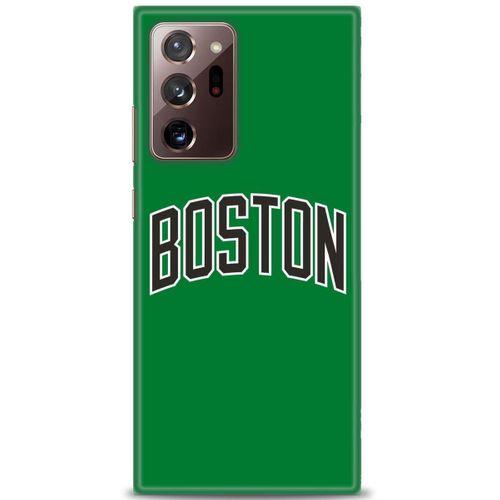 Samsung Galaxy Note 20 Kılıf HD Baskılı Kılıf - Boston Yeşil + Tam Ekran Koruyucu