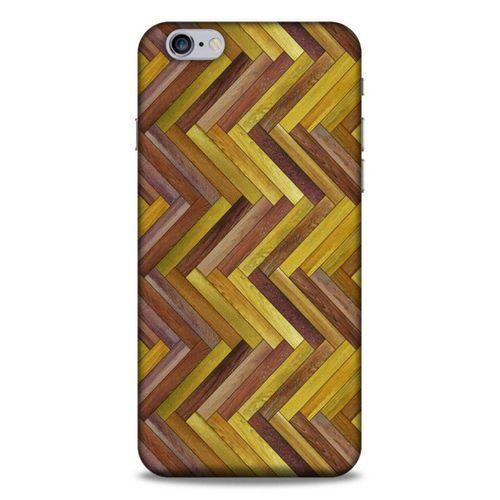 Lopard Apple Iphone 6 Plus Uyumlu Kılıf Wood'X (31) TPU Kılıf Baskılı