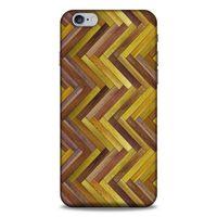 Lopard Apple Iphone 6 Plus Uyumlu Kılıf Wood'X (31) TPU Kılıf Baskılı