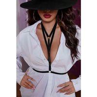 Boyun Ve Göğüs Detaylı Lastik Harness - Brf943