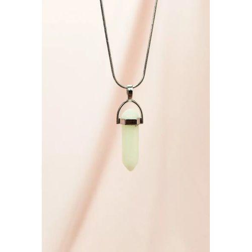 Kedi Gözü Doğal Taşı Zincirli El Yapımı Tasarımlı Kolye Uç: 3,5 cm Zincir: 20 cm Kutulu