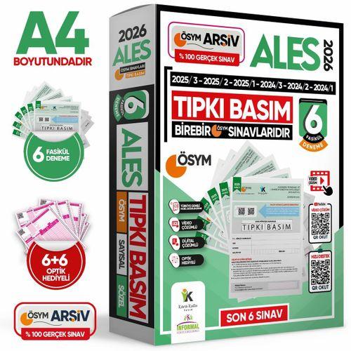 2026 ALES ÖSYM Tıpkı Basım Çıkmış Soru 6lı Deneme Paketi Video ve Dijital Çözümlü Türkiye Geneli