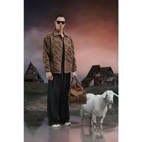 Oversize Önü Çıtçıt Kapamalı Astarsız Ve Cepsiz Peluş Ceket