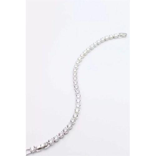 Taşlı Xuping Bileklik - Gümüş