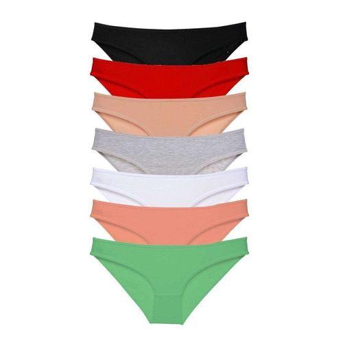 7 Adet Süper Eko Set Likralı Kadın Slip Külot Set 1