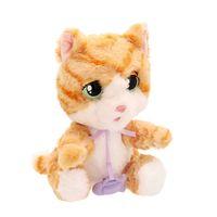 Sesli Kedi Peluş 20 cm Eğitici ve Eğlenceli Yumuşak Peluş Oyuncak Çocuklar İçin