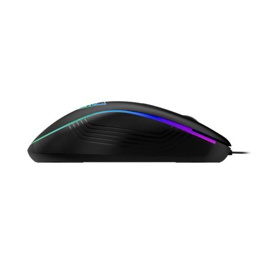 GAMDIAS AURA GS3, Çok Renkli Aydınlatma,  USB Kablolu, 6 Tuşlu, Gaming Mouse, 3600DPI, Siyah