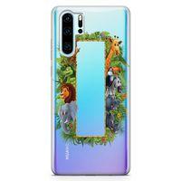 Huawei P30 Pro Kılıf Hayvanat Bahçesi Arka Kapak Koruma Desenli Full Koruyucu