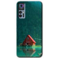 TCL 30 Plus Kılıf HD Desen Baskılı Arka Kapak - House In Woods