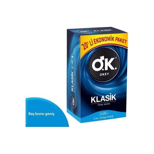 Okey Klasik Ekonomik 20'li Prezervatif Sağlıkcı Marketim