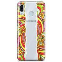 Samsung Galaxy A20 Kılıf Şal Fular Arka Kapak Koruma Desenli Full Koruyucu