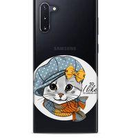 Zoologix (43) Samsung Galaxy Note 10 Şeffaf Kılıf Silikon Desenli